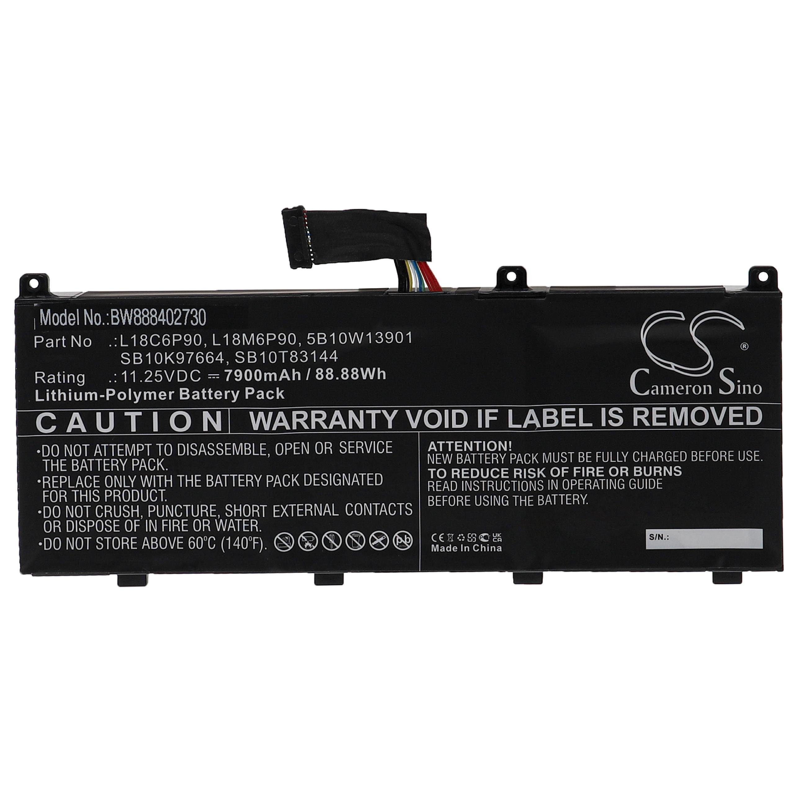 vhbw passend für Lenovo ThinkPad P53 20QN0017US, 20qn0007mx, 20qn0007xs, Laptop-Akku 7900 mAh