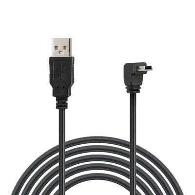 Wicked Chili MiniUSB Ladelabel für TomTom Navi, 90° abgewinkelt Gaming-Controllerkabel, MiniUSB, USB-A (180 cm), Extra Lang, MiniUSB-Stecker 90° abgewinkelt, Hi-Speed Datenkabel für K