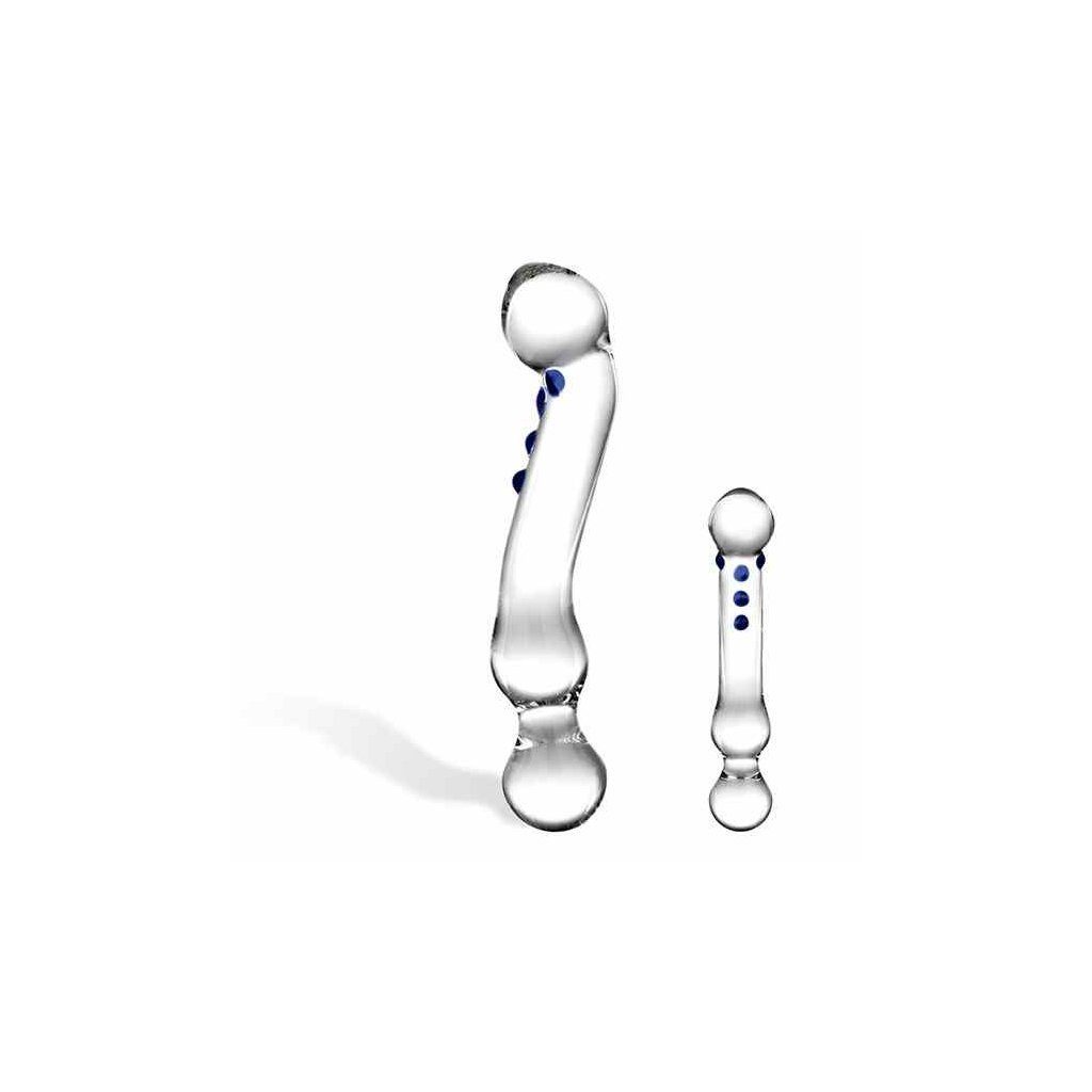 Glas Dildo Glas - Curved G-Spot Glass Dildo, elegantes Design