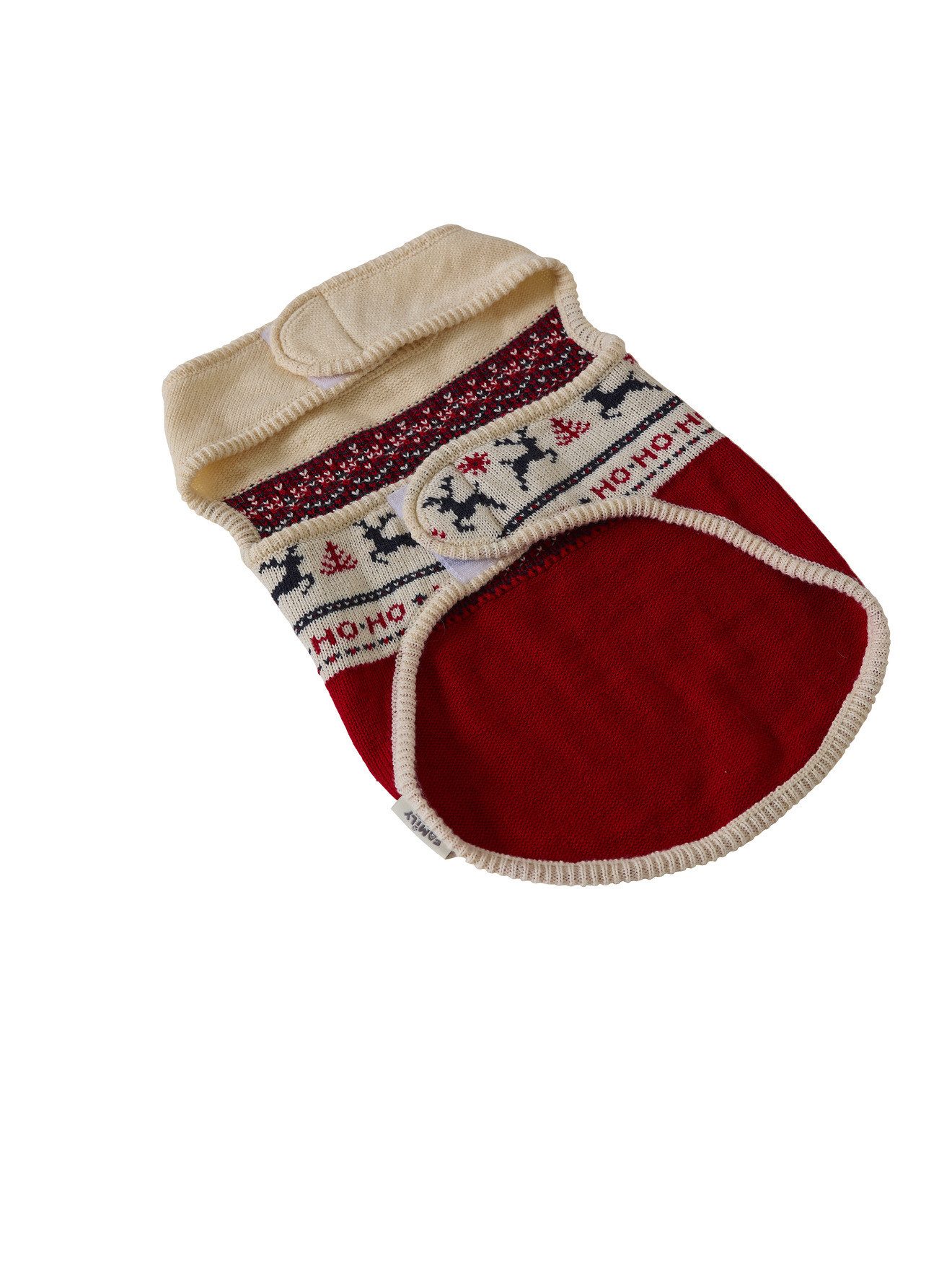 vertbaudet Tieroverall Weihnachtspullover für Hunde FAMILY