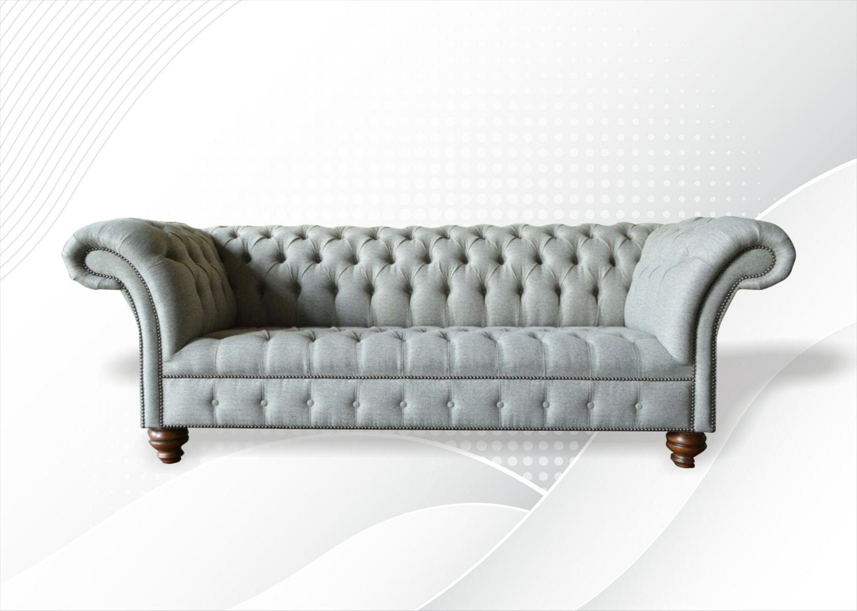 225 Design Couch 3 Chesterfield Sitzer JVmoebel cm Sofa Sofa Chesterfield-Sofa,