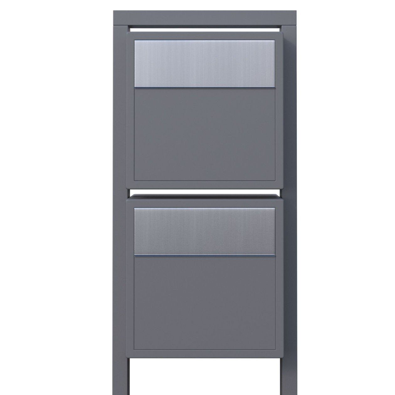 Bravios Briefkasten Briefkastenanlage Soprano for Metallic Two m Grau