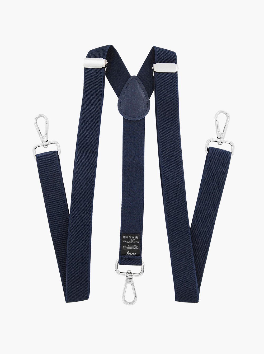 axy Hosenträger Herren Hosenträger 3 robusten Karabiner Verschluss 2,5 cm breit Y-Form verstellbar und elastisch 120cm Lang – Bild 2 von 5