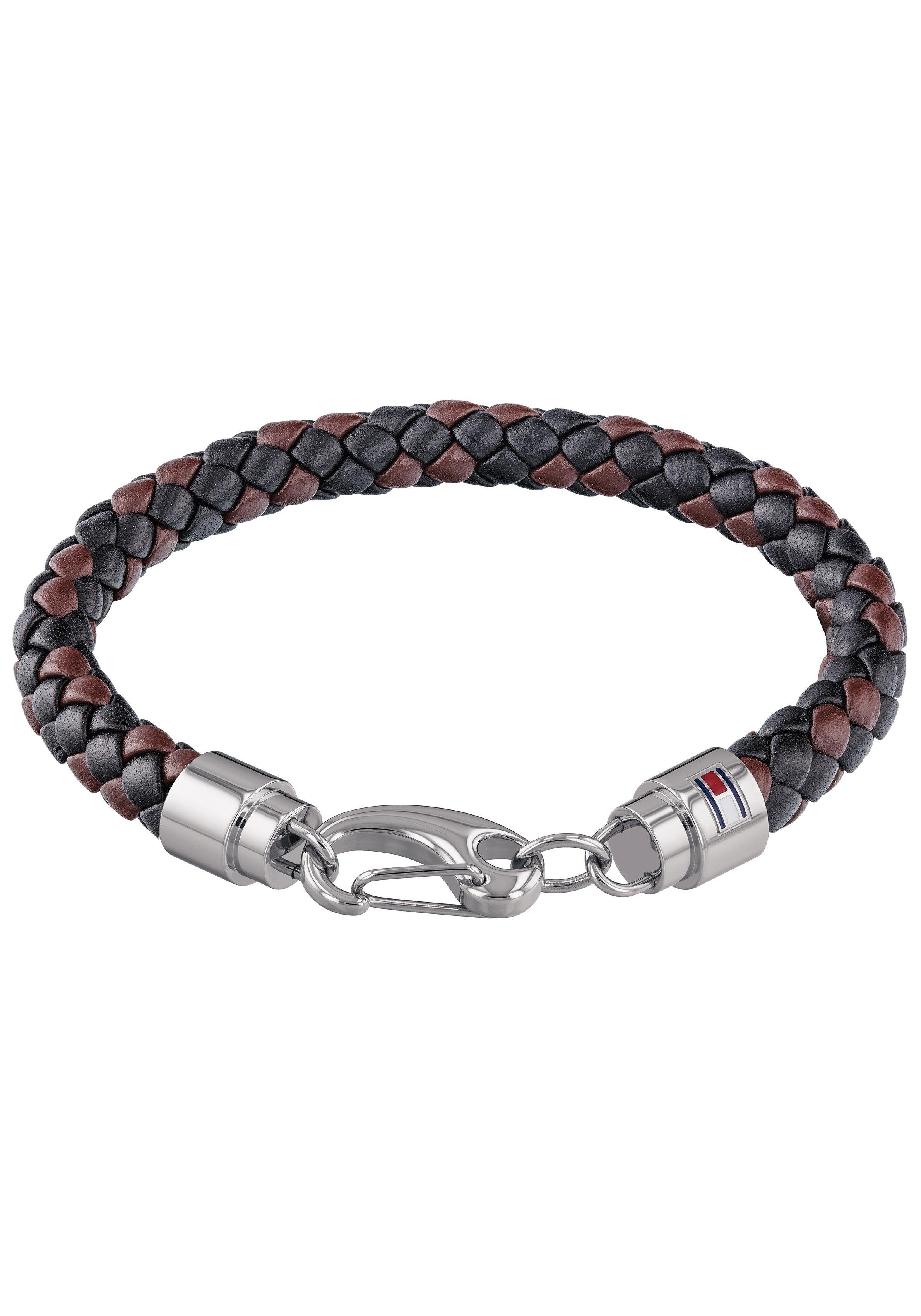 Tommy Hilfiger Armband Schmuck Edelstahl Armschmuck Lederarmband, mit Email günstig online kaufen