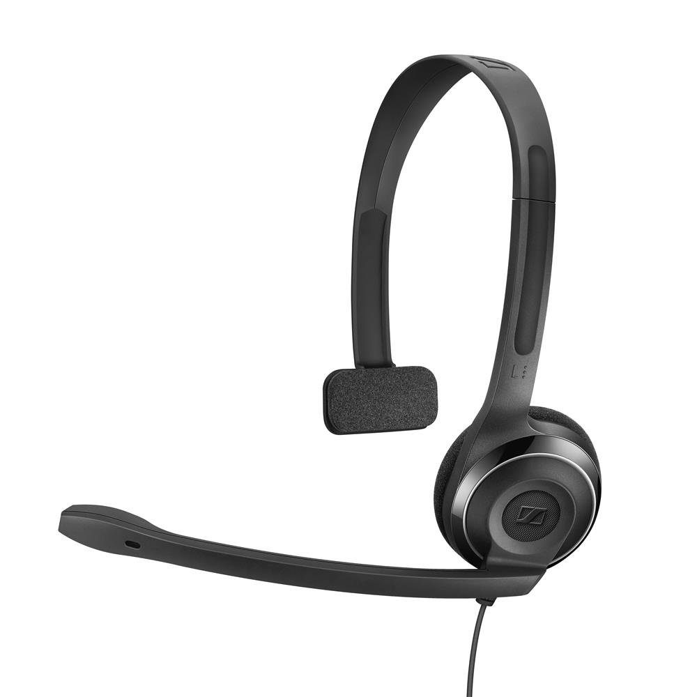 Sennheiser PC 7 USB Headset PC-Headset (Ein-Ohr-Kopfhörer, Mikrofon am Kopfband, Noise Cancelling-Mikrofon, Schwarz)