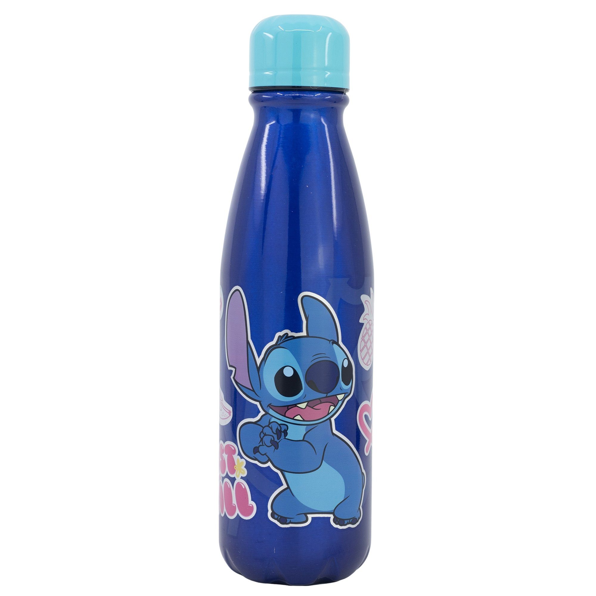 Disney Trinkflasche Disney Aluminium Wasserflasche, Flasche 600 Stitch ml Kinder