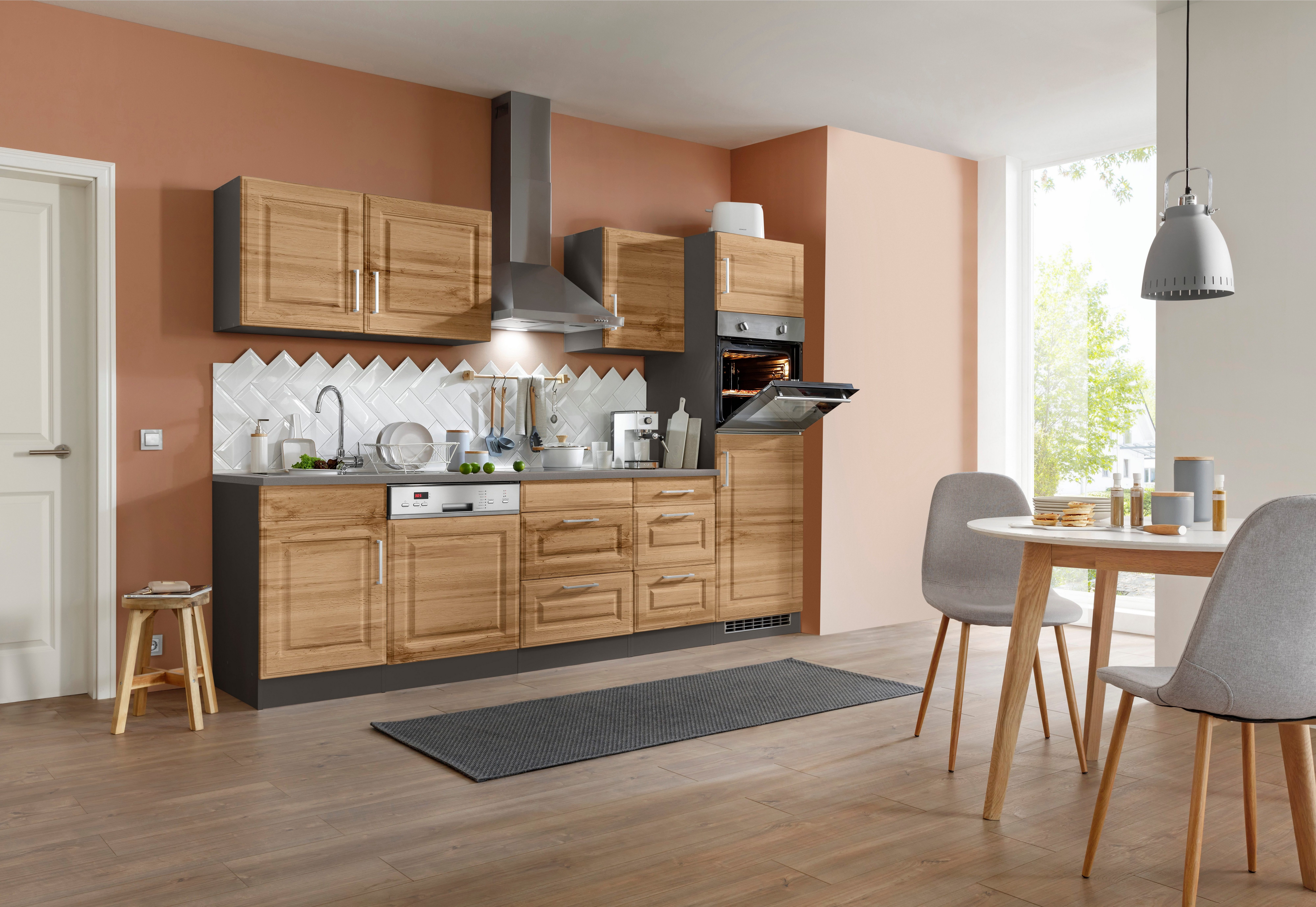 KOCHSTATION Küchenzeile KS-Stockholm, Breite 280 cm, günstig online kaufen