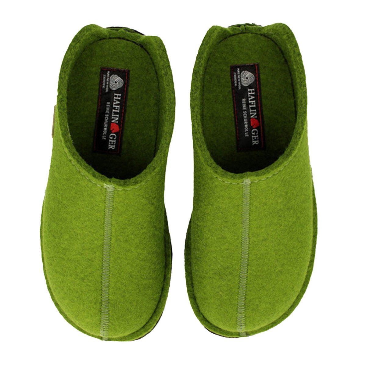 Haflinger Flair Smily Pantoffel (1-tlg) Pantoffeln - 100% reiner Wollfilz, Eingearbeitetes Fußbett