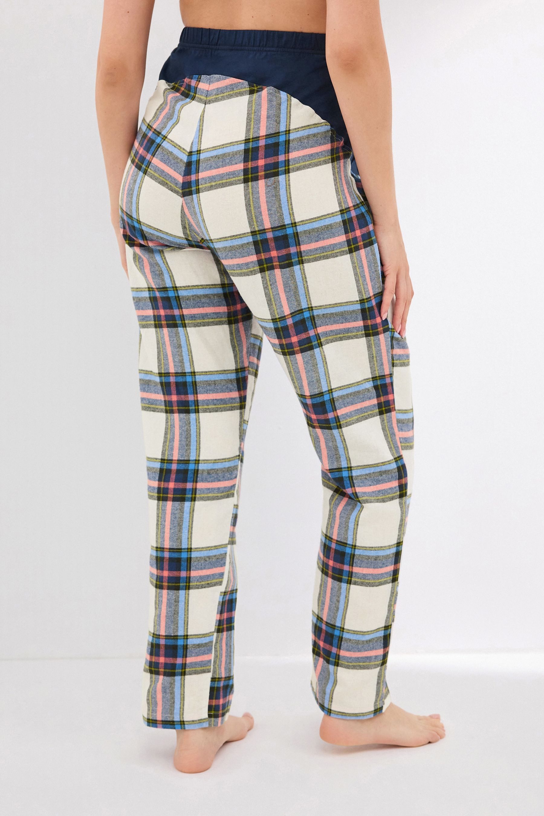 Next Umstandspyjama Pyjamahose aus Flanell, Umstandsmode (1 tlg)