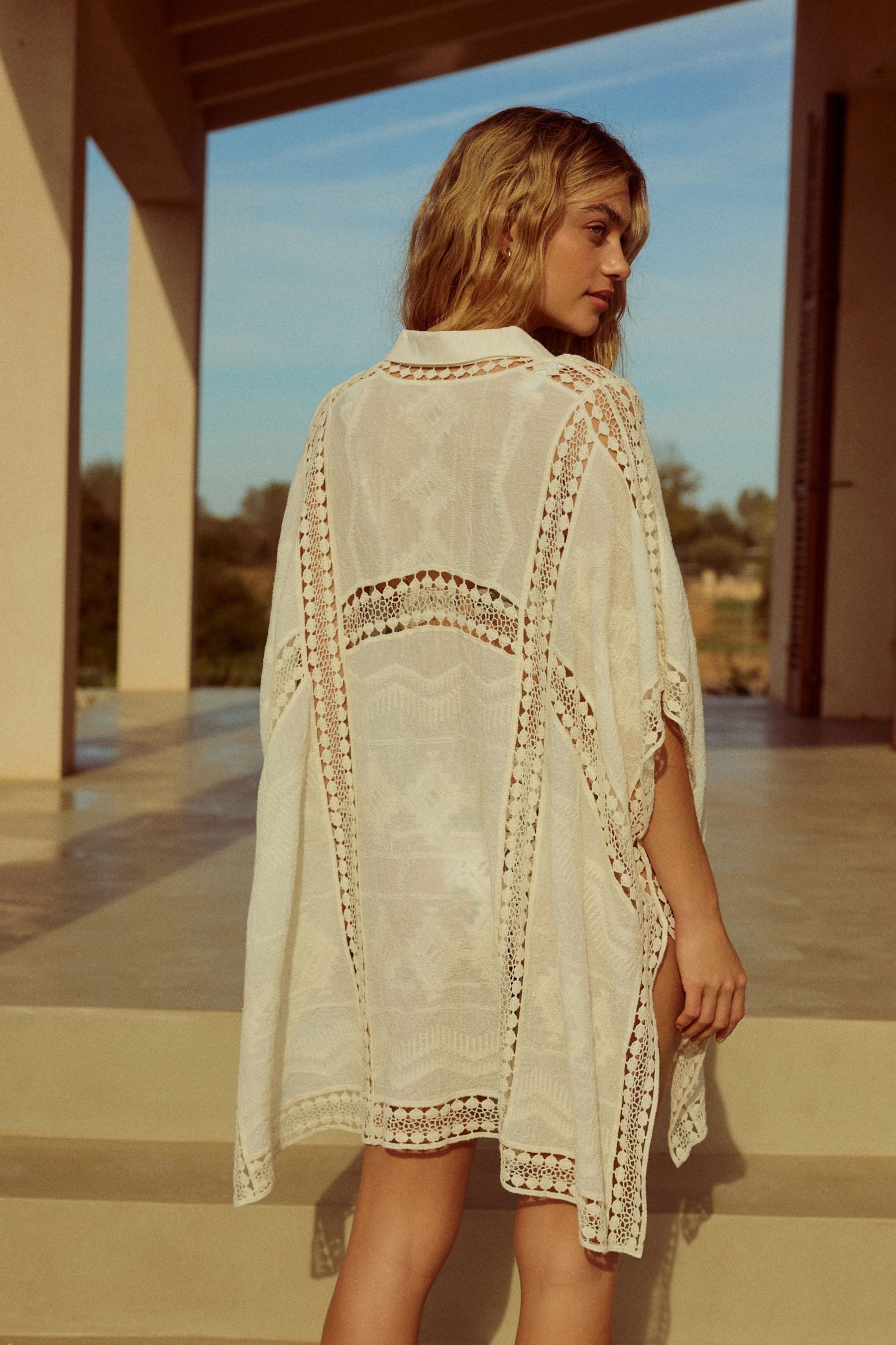 Next Strandshirt Gehäkelte Bluse (1-tlg) günstig online kaufen