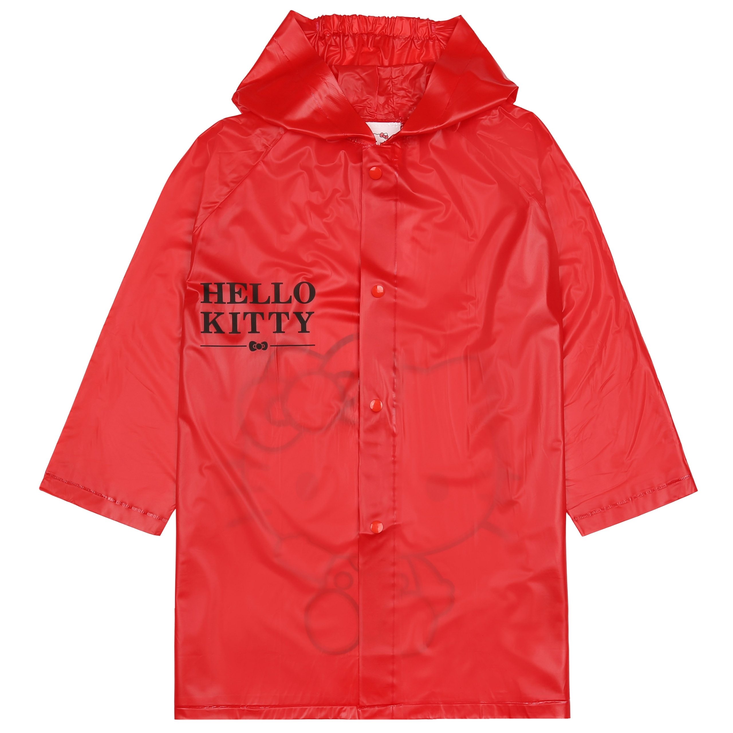 Sarcia.eu Regenjacke Hello Kitty Roter Mädchen Regenmantel mit Kapuze, Umhang 5-6 Jahre