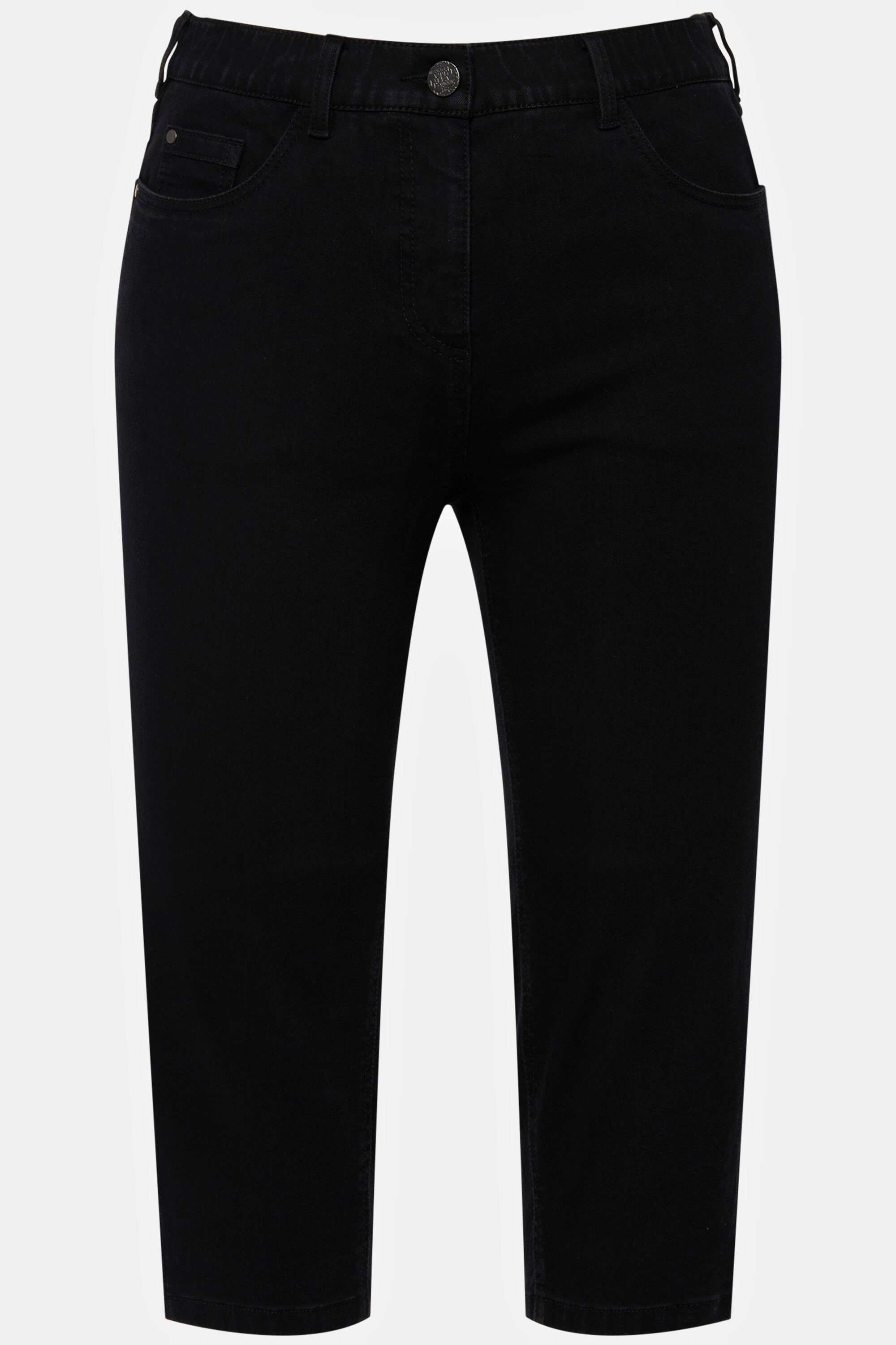 Ulla schmale Capri 5-Pocket-Form Popken Jeans Sarah Funktionshose schwarz