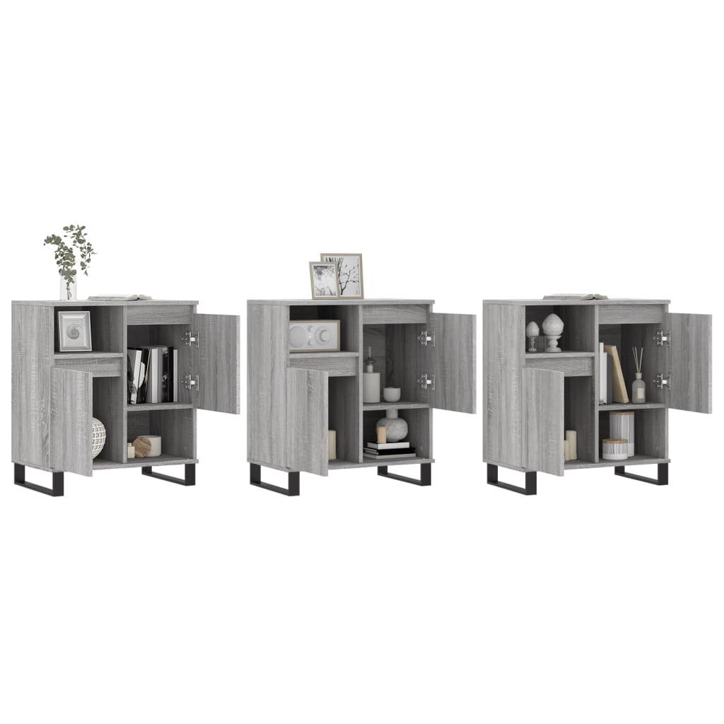 vidaXL Sideboard Sideboards 3 Stk. Grau günstig online kaufen