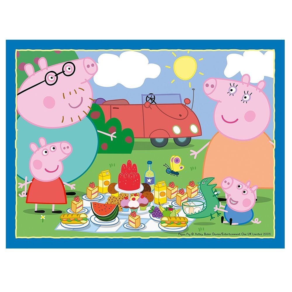 Peppa Pig Puzzle 4 in 1 Kinder Puzzle Peppa Wutz Peppa Pig Ravensburger, 24 Puzzleteile