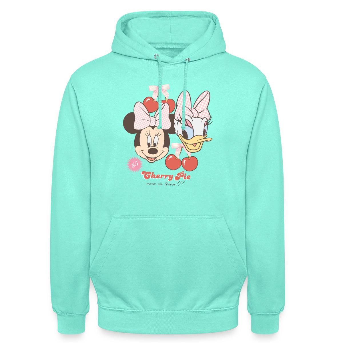 Spreadshirt Hoodie Mickey & Minnie Cherry Pie Minnie & Daisy Unisex Hoodie (1-tlg)