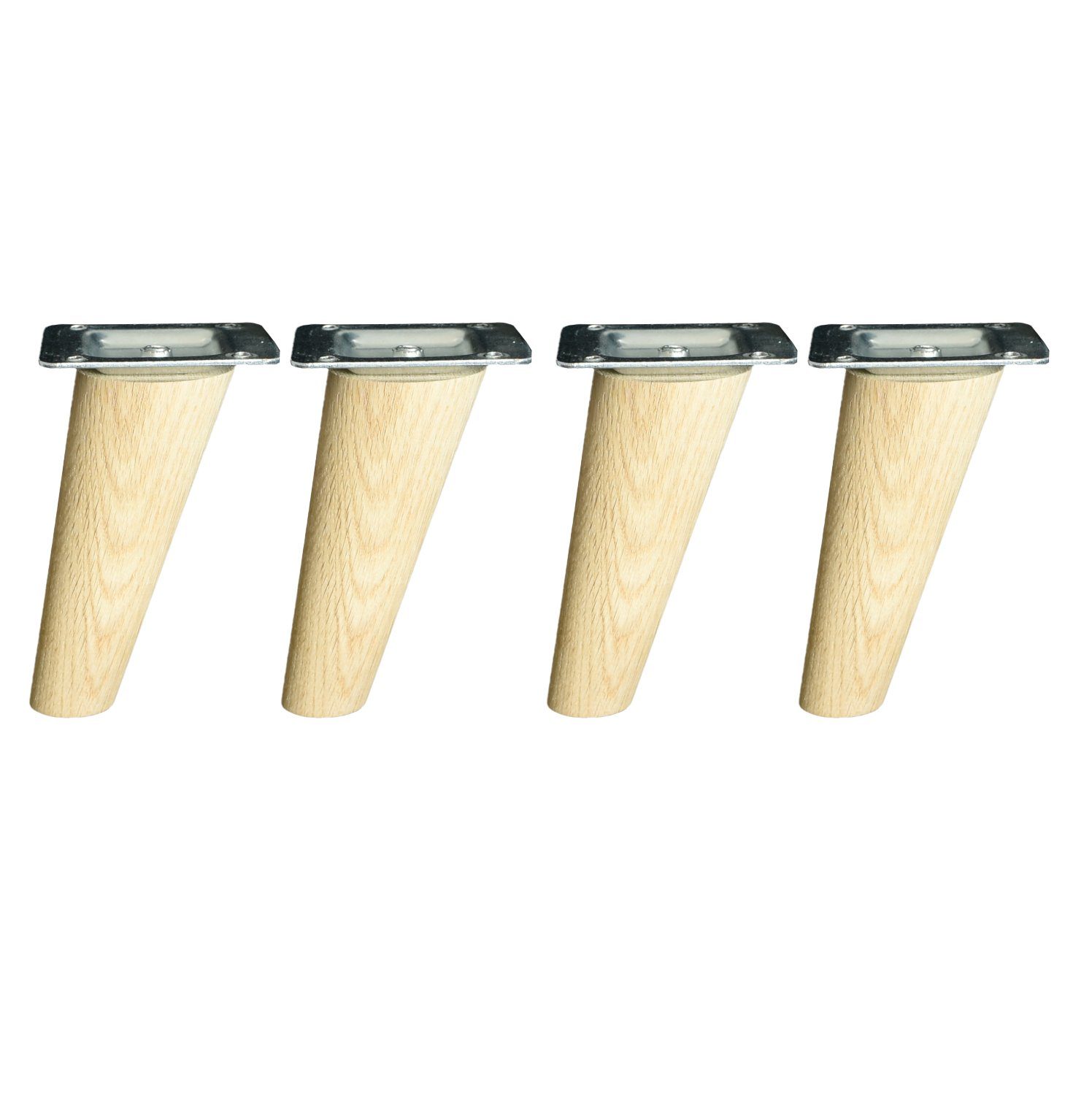 Prima-Online Möbelfuß Holz Schrank beine Massivholz Schräg/Gerade Eiche Möb günstig online kaufen