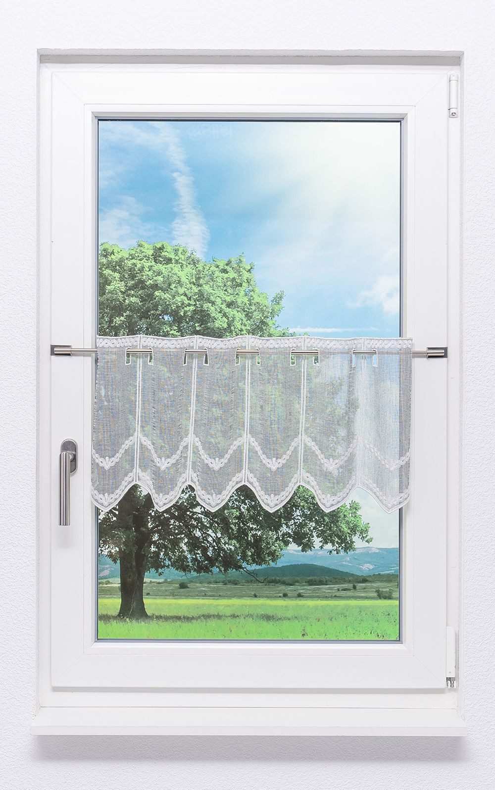 LYSEL® Scheibengardine Leinenlook, (1 St), transparent, günstig online kaufen