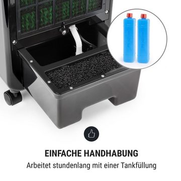 ONECONCEPT Ventilatorkombigerät Carribean Blue 3-in-1 Luftkühler, mit Wasserkühlung & Eis mobil Klimagerät ohne Abluftschlauch