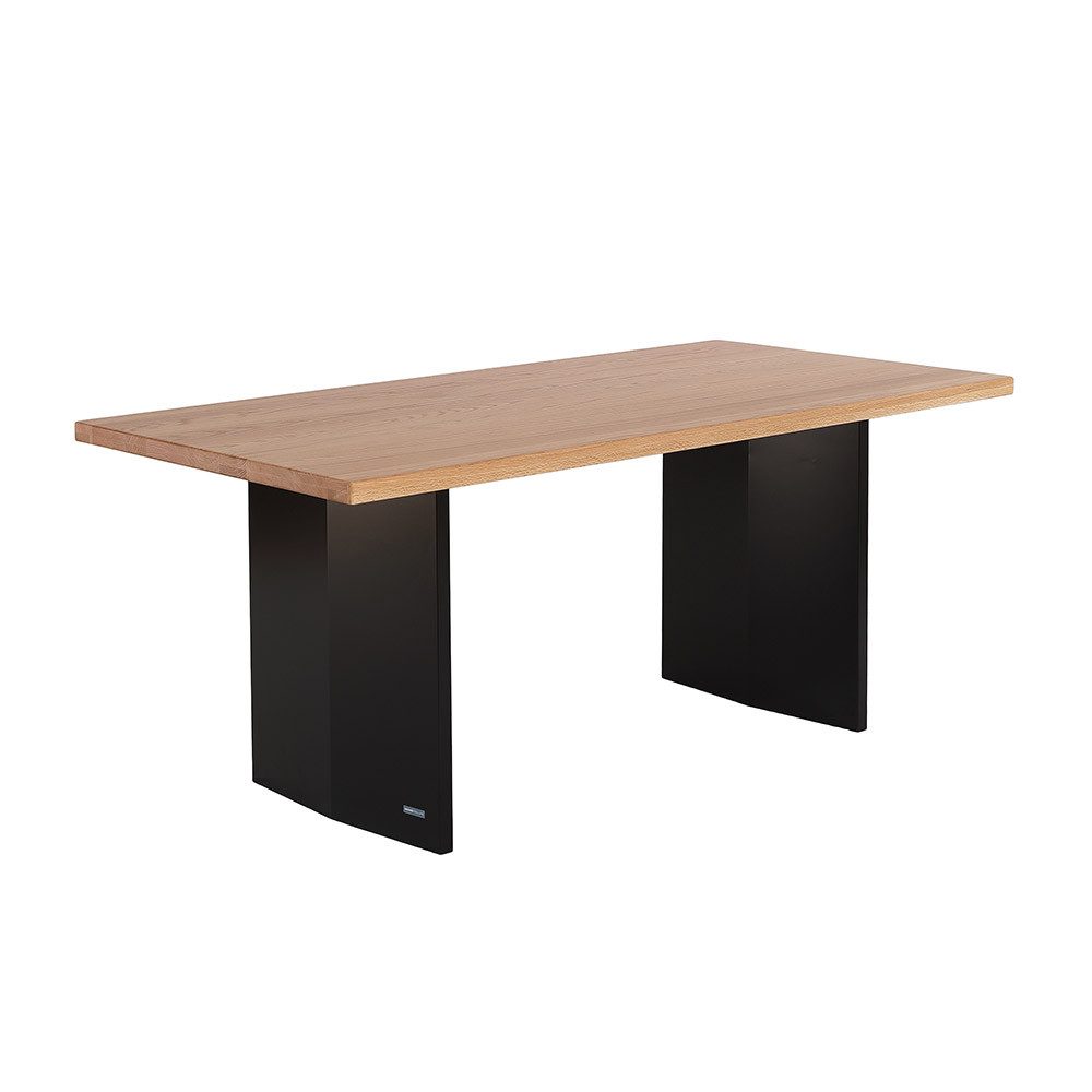 HOME DELUXE Esstisch Eiche geölt - DOMELA, 180 x 90 cm, Tischplatte aus geö günstig online kaufen