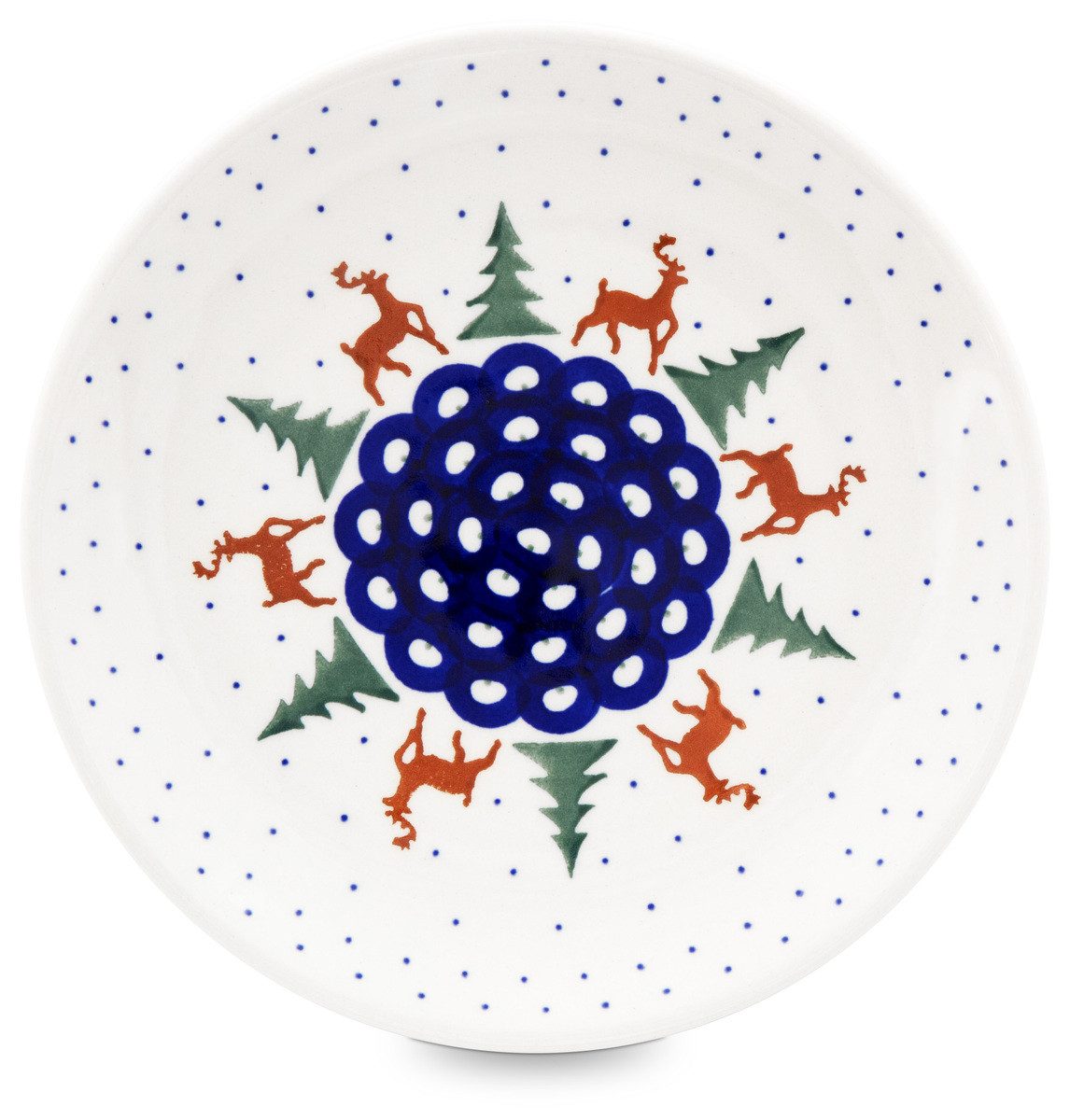 Bunzlauer Keramik Frühstücksteller Teller Ø19,5cm Frühstücksteller Dessertteller Kuchenteller, Dekor 149