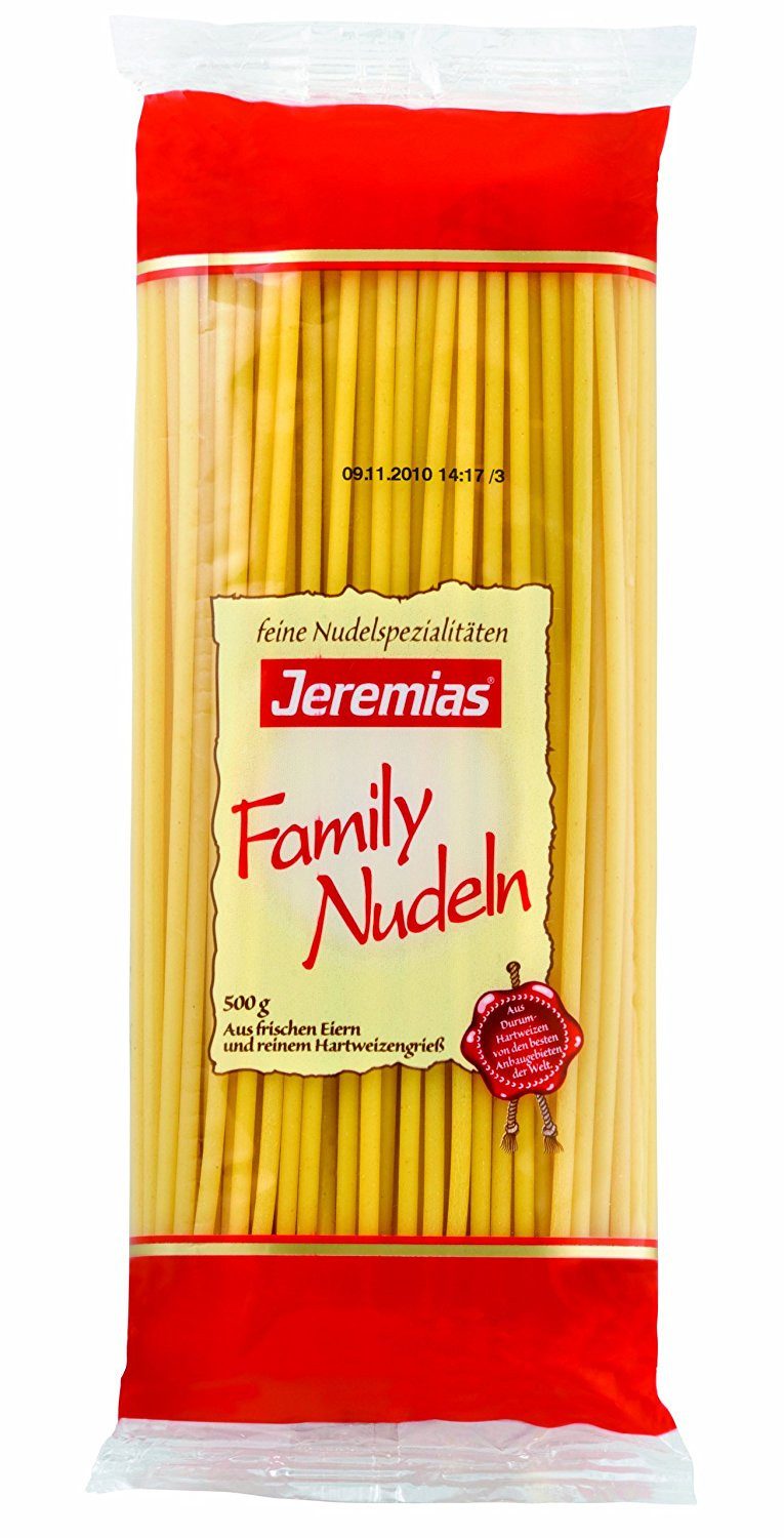 Jeremias Nudeln, Jeremias Makkaroni Classic Frischei Family Nudeln 500g 4er Pack