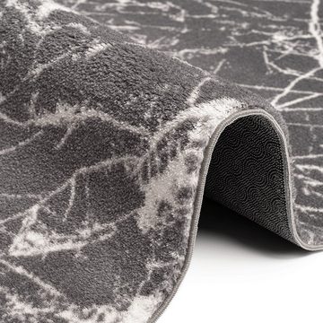 Teppich Designerteppich als Kleiderschrank-Vorleger • in anthrazit, Carpetia, rechteckig