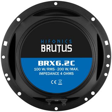 Hifonics BRUTUS 2-Wege Kompo 16,5 cm BRX-6.2C Auto-Lautsprecher