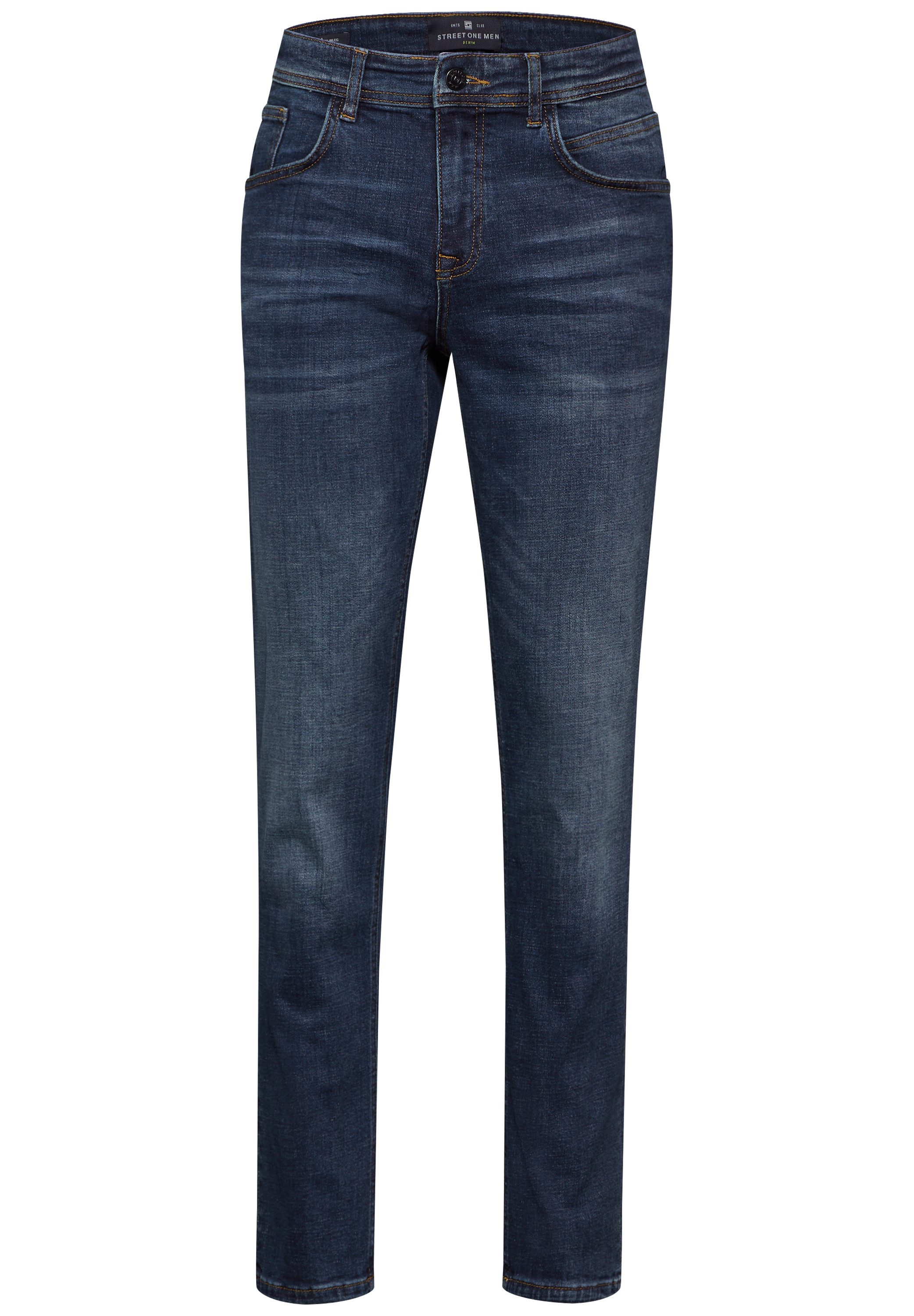 STREET ONE MEN Slim-fit-Jeans softer Materialmix
