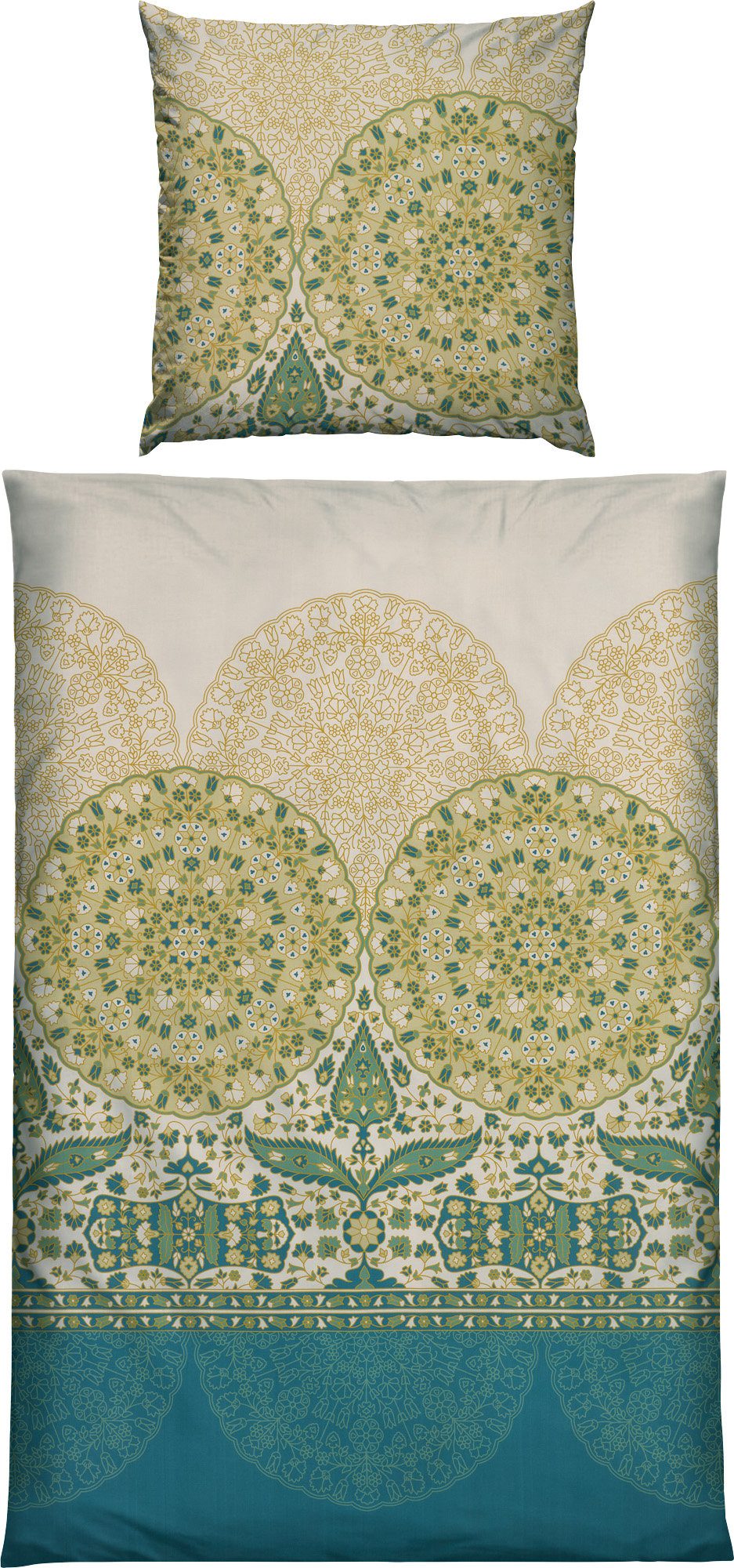 REDBEST Bettwäsche Bettwäsche, Mako-Satin, Satin Paisley/Ornamente