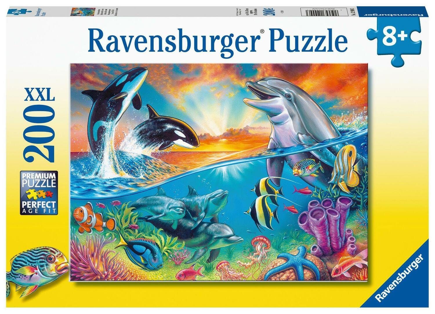 Ravensburger - Puzzleteile -..., Ravensburger 200 Kinderpuzzle Puzzle Ozeanbewohner 12900