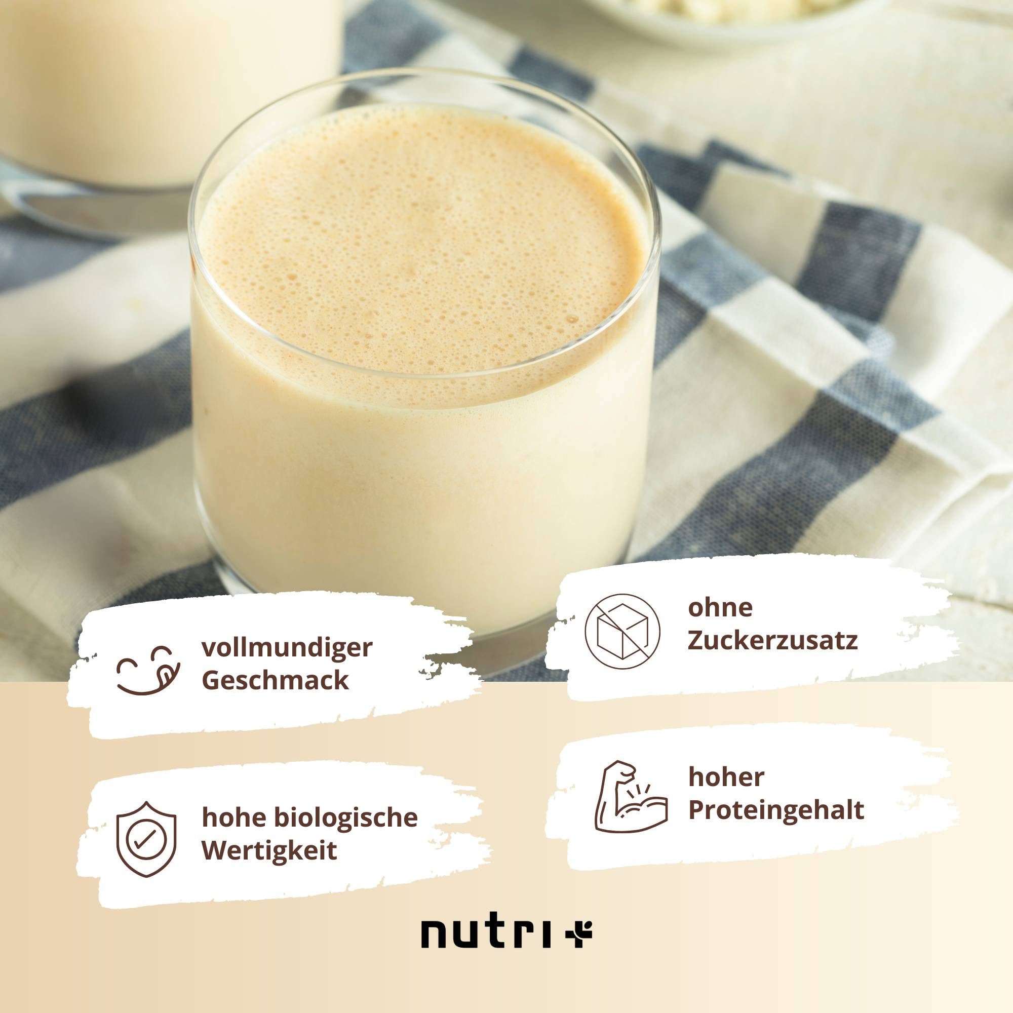 nutri+ Proteinpulver 6K Eiweiß Pulver, 1 er