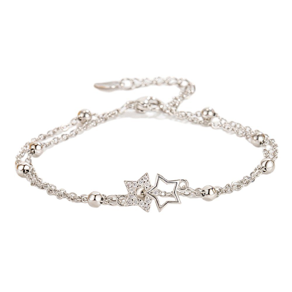 Lubgitsr Armband Armbänder für Frauen Sterling Silber Armband Frauen Sterne Armband (1-tlg)