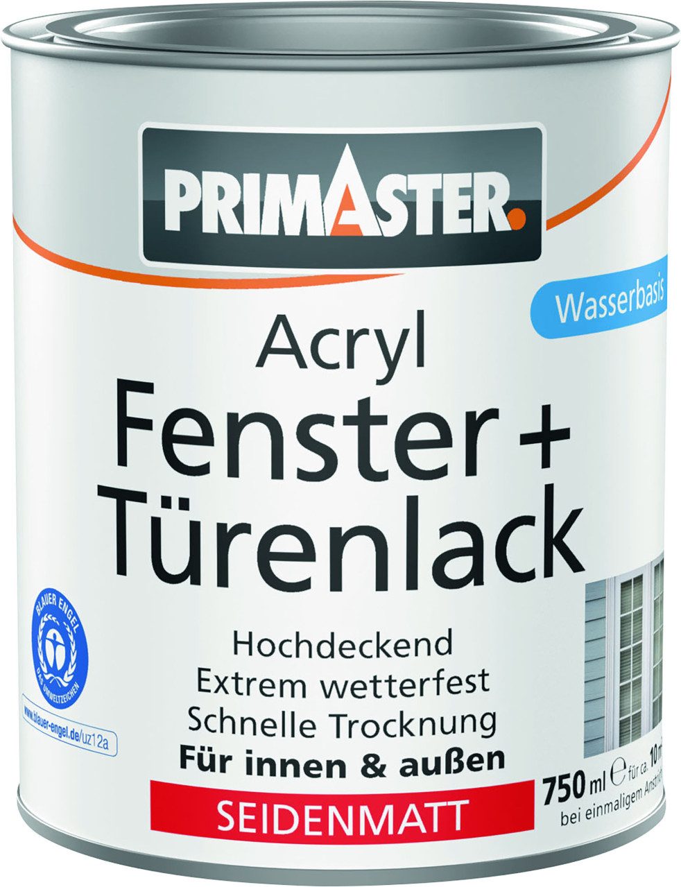 Primaster Acryl-Buntlack Primaster Acryl Fenster + Türenlack weiß