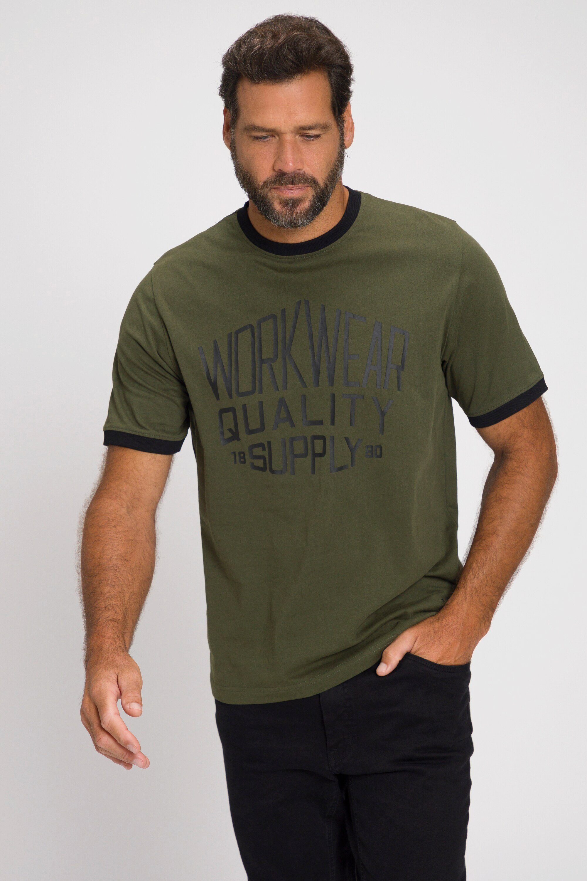 JP1880 T-Shirt T-Shirt Halbarm Workwear Print