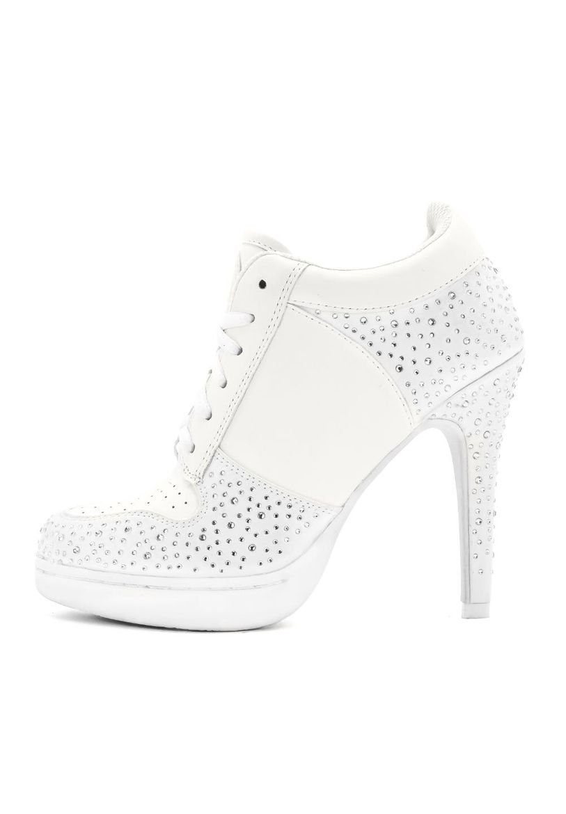 Missy Rockz YES I ROCKZ 2.0 sparkling white High-Heel-Stiefelette Absatzhöhe: 8,5 cm