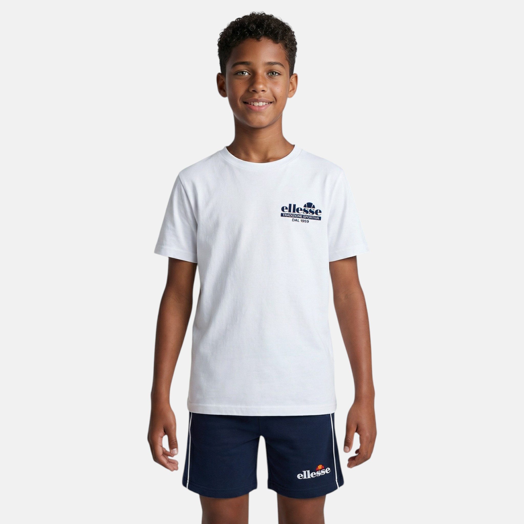 Ellesse Shirt & Shorts Ellesse Kinder Set 3-teilig Shorts & 2 T-Shirts Sport Freizeit (Set, Kurze Sporthose + Sportshirts 2x) Set 3 Teile Sportanzug Jungen und Mädchen