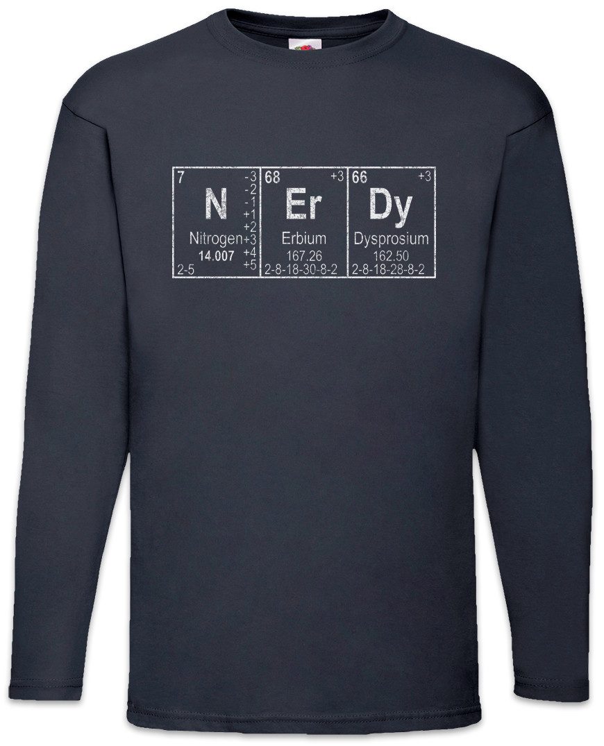 Langarmshirt N Er Dy Langarm T-Shirt Lehrer Chemie Nerd Chemistry Teacher Professor