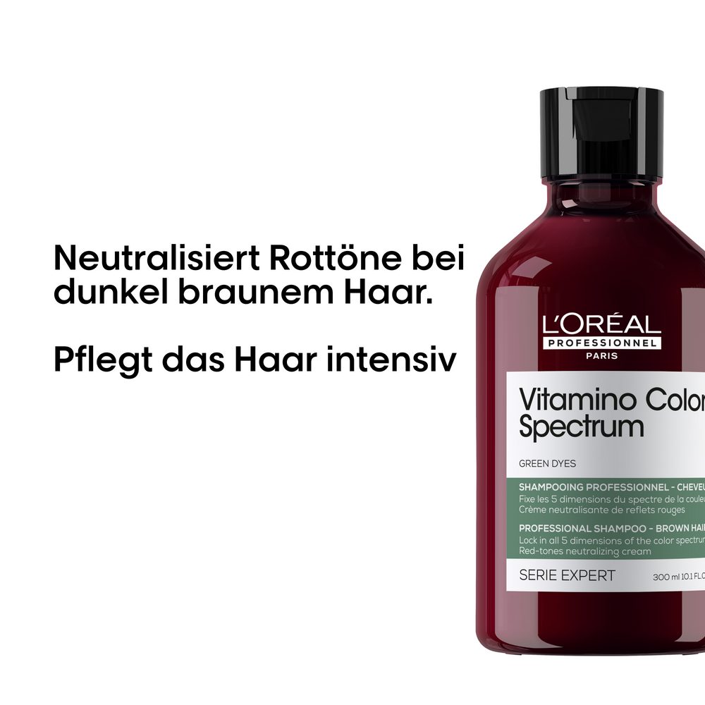 L'ORÉAL PROFESSIONNEL PARIS Haarshampoo Loreal Vitamino Color Spectrum Green Dyes Neutralizing Shampoo 300 ml