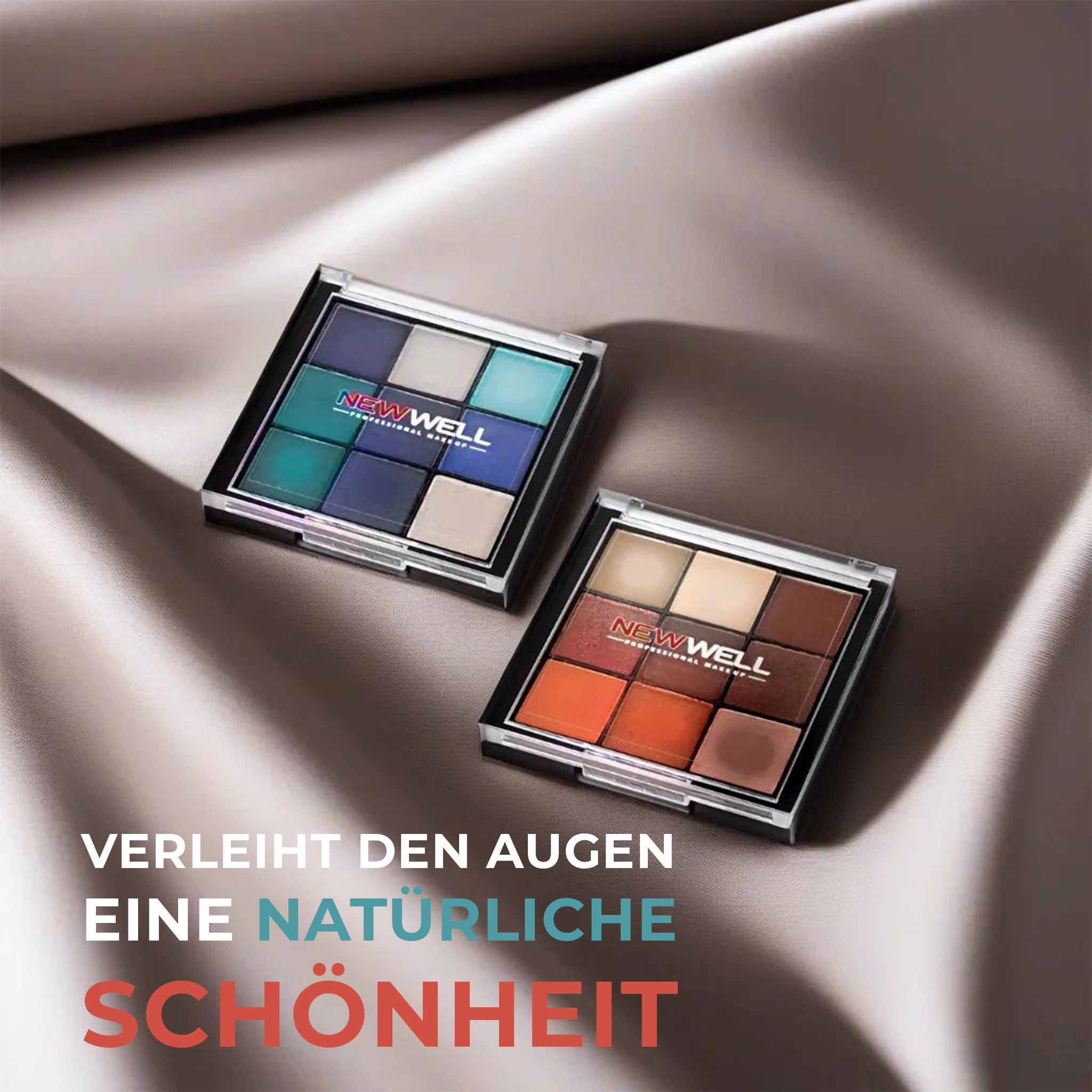 Newwell Lidschatten-Palette Palette - 9 Strahlende Farben Für Unendliche Make-Up Kreationen, 9 Farben
