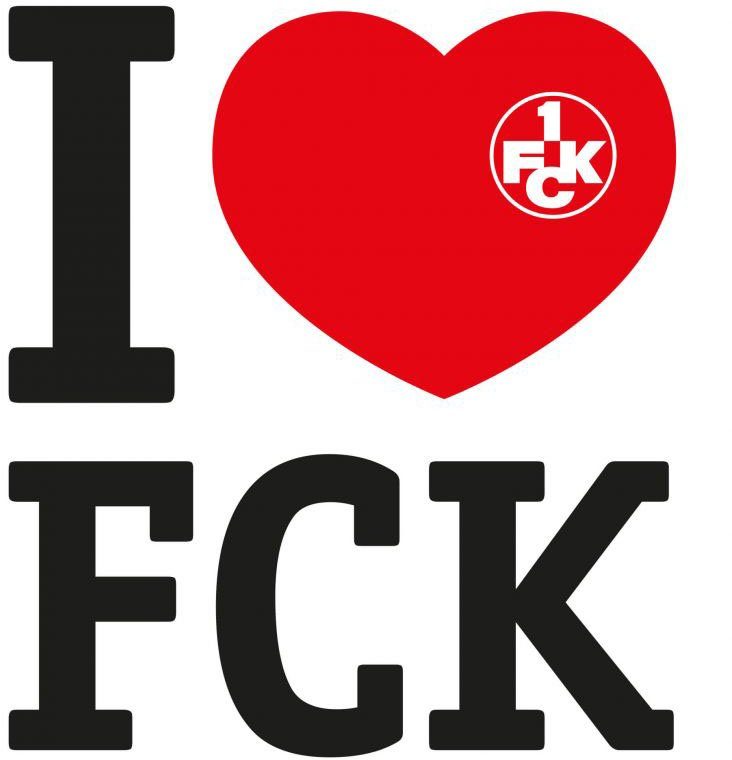 St) Wall-Art Wandtattoo FCK I Fanartikel love Fußball (1