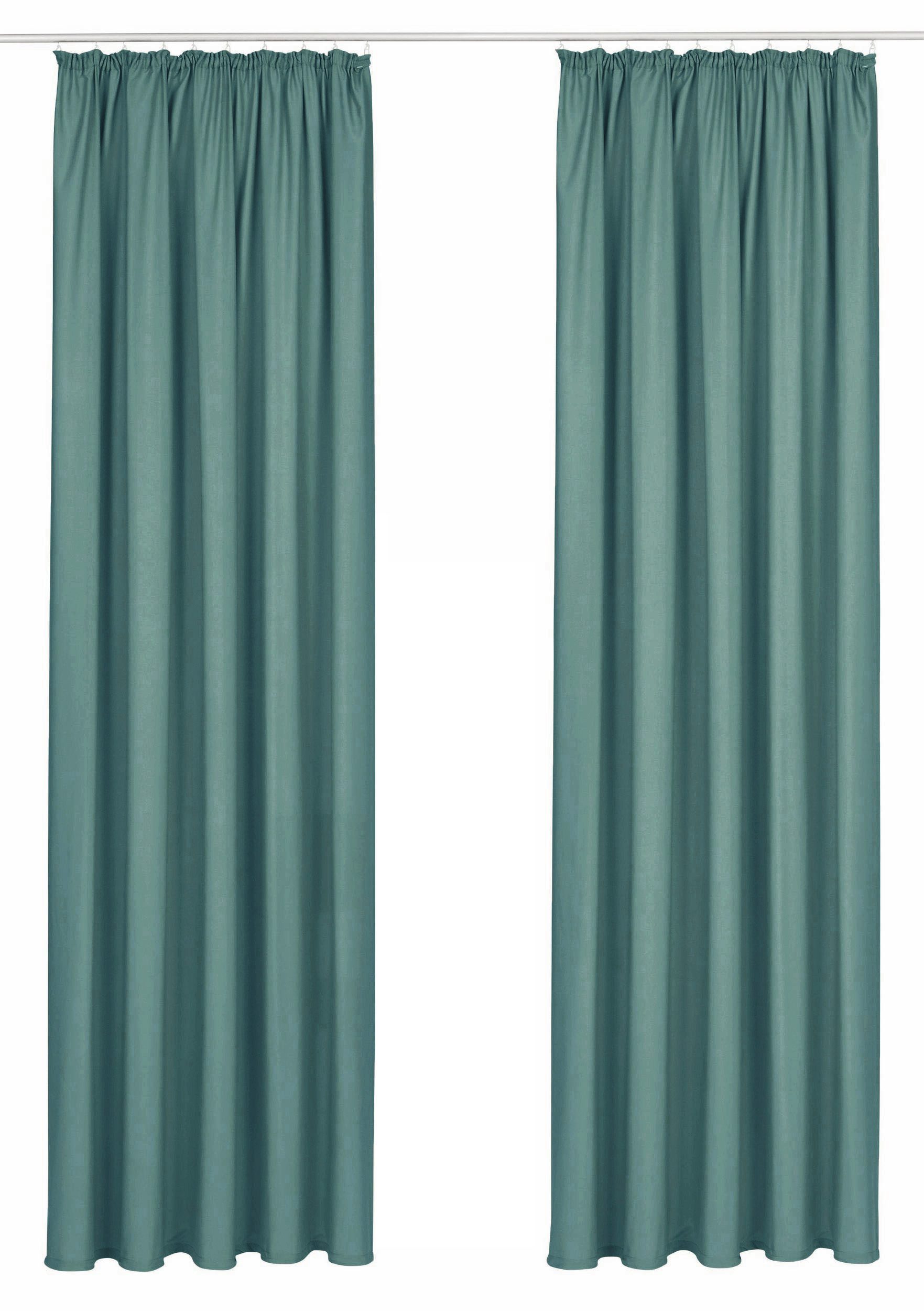 Bruno Banani Vorhang Lagan (2 St), Kräuselband, blickdicht, Polyester, 2-er günstig online kaufen