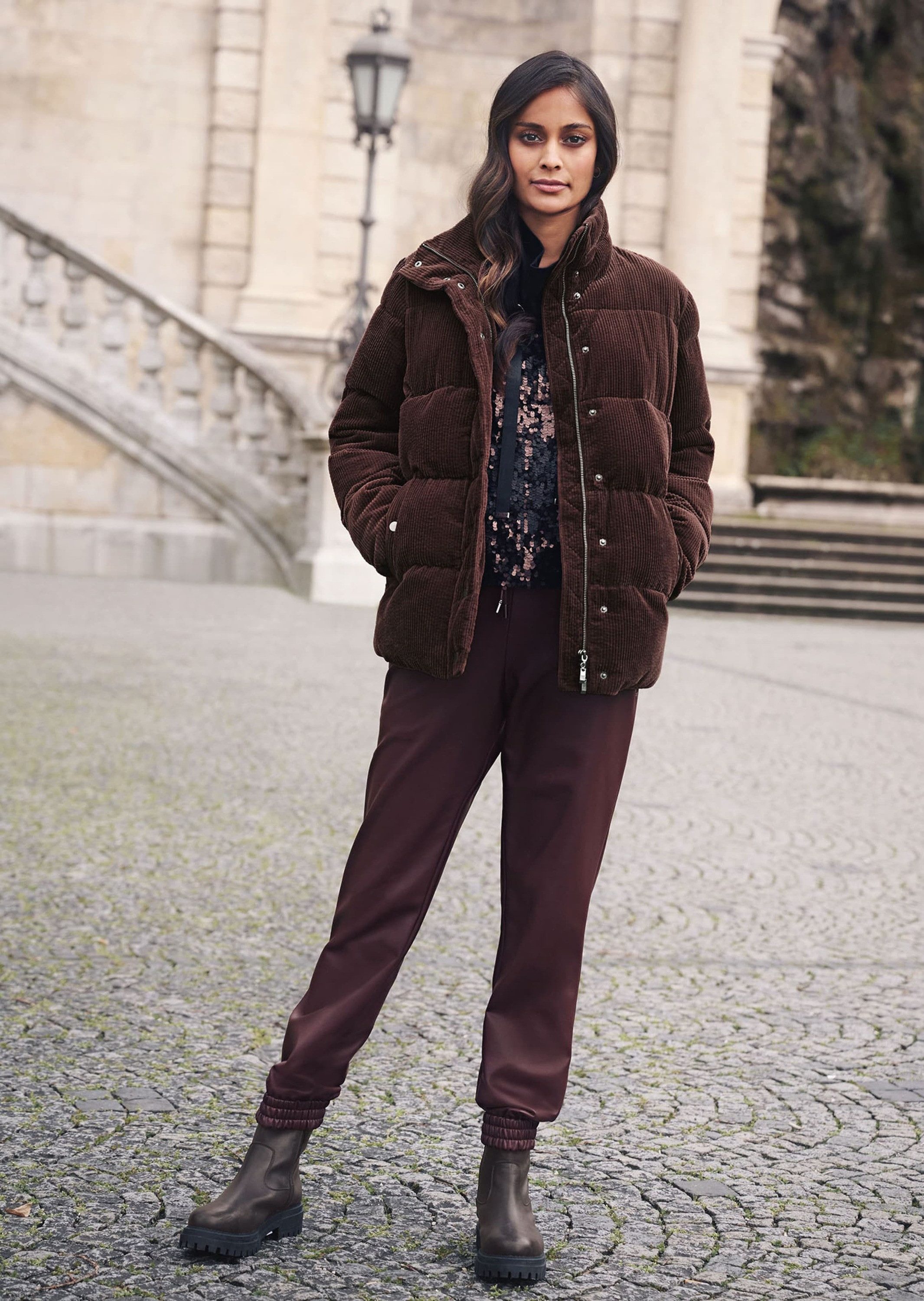 MADELEINE Jogger Pants Jogg-Pants in edler Lederoptik