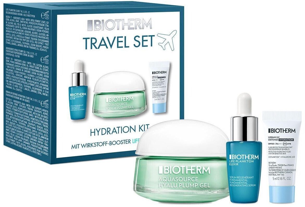 BIOTHERM Gesichtspflege-Set Biotherm Aquasource Hydration Kit Travel Size (3pcs), 3-tlg.
