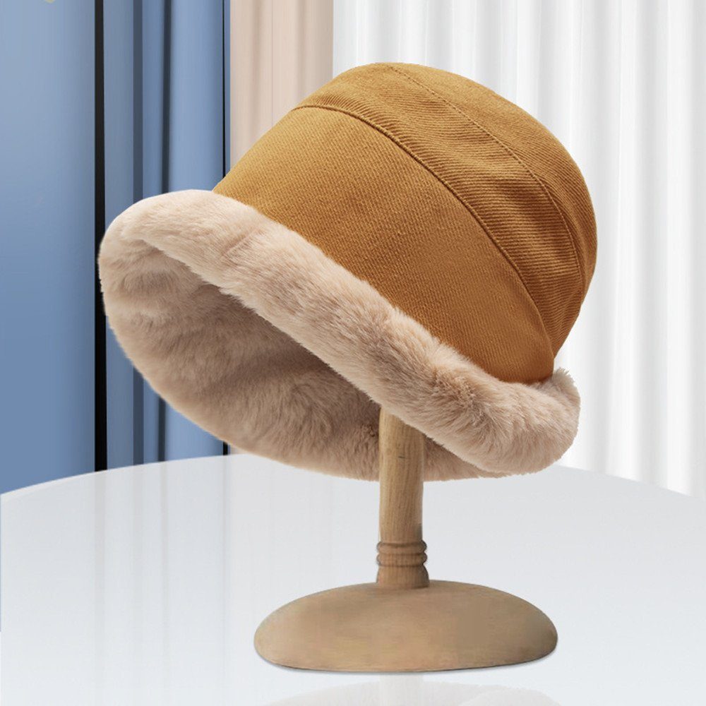 Damen,Fischerhut,Damenmütze XDeer Damenmütze Strickmütze Wintermütze Damenmütze Warme Winter Warme Mütze Beanie gelb