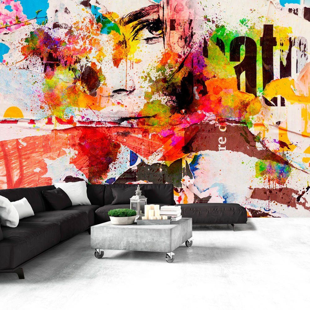 KUNSTLOFT Vliestapete City Collage 2x1.4 m, halb-matt, lichtbeständige Design Tapete