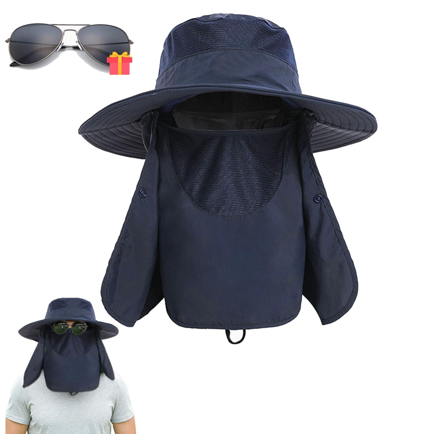 ZEUOPQ Sonnenhut Sonnenschutz Faltbar SafariHut (Outdoorhut günstig online kaufen