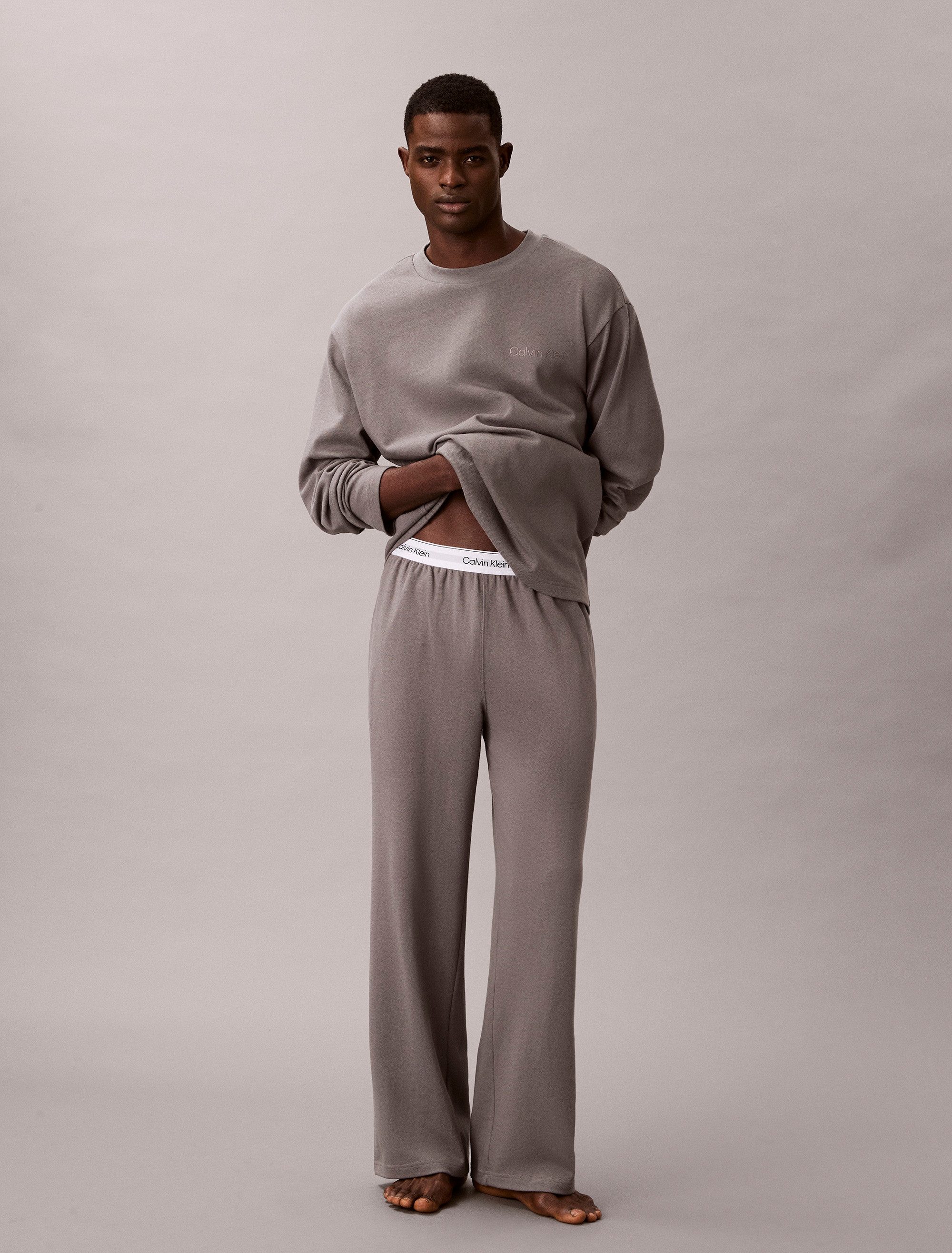 Calvin Klein Underwear Schlafanzug LS TEE PANT SET Mit elastischem Bund