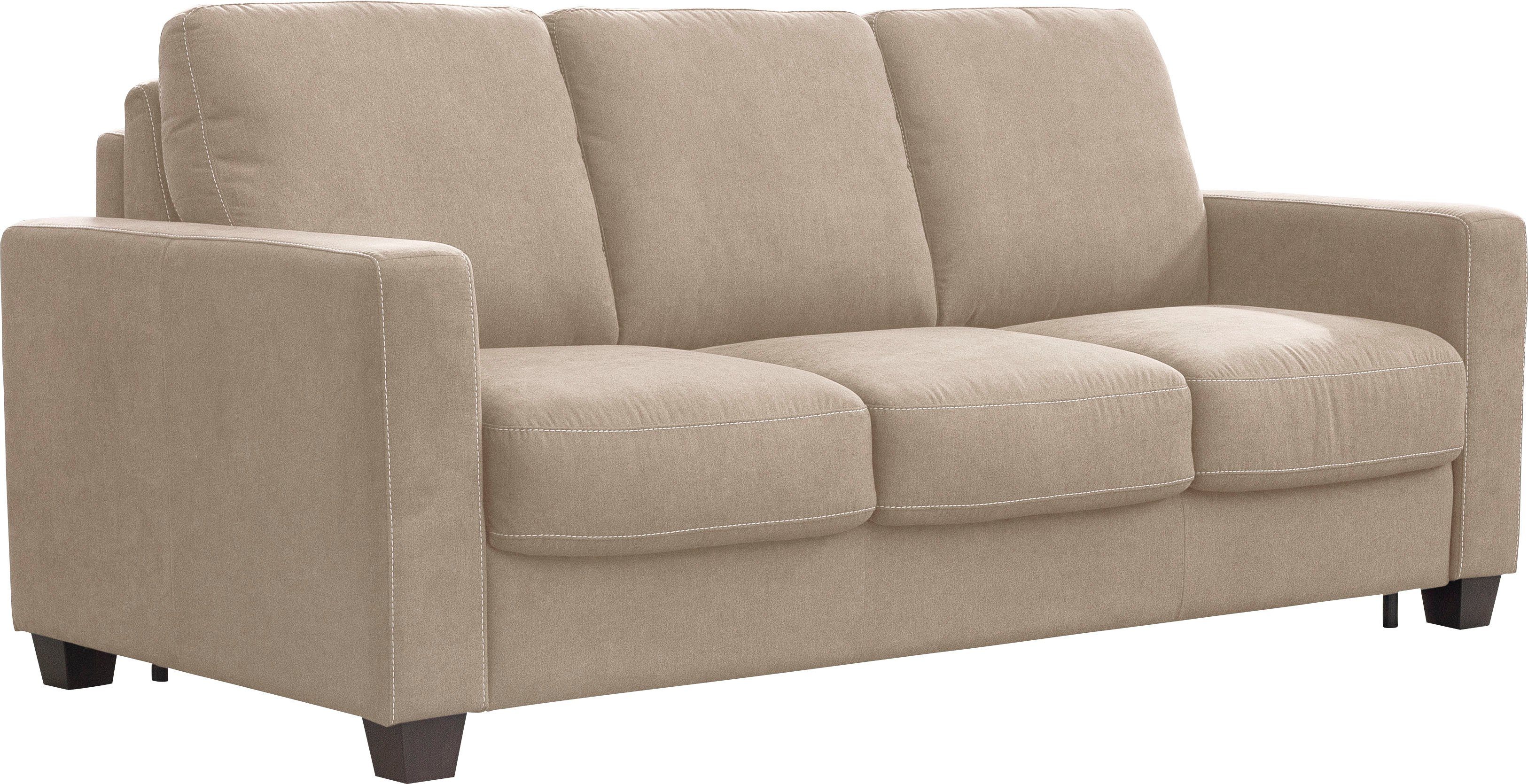 Nias Italia Schlafsofa Prato, inkl. Matratze und klappbaren Metallgestell, Liegefläche 150/208 cm camel | Alle Sofas