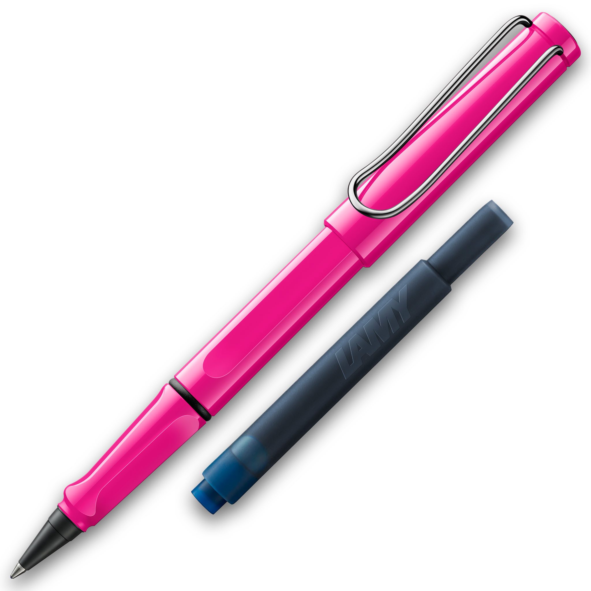 LAMY Tintenroller LAMY Tintenroller Safari Pink ROLL-INK Füller ergonomisch mit löschbar