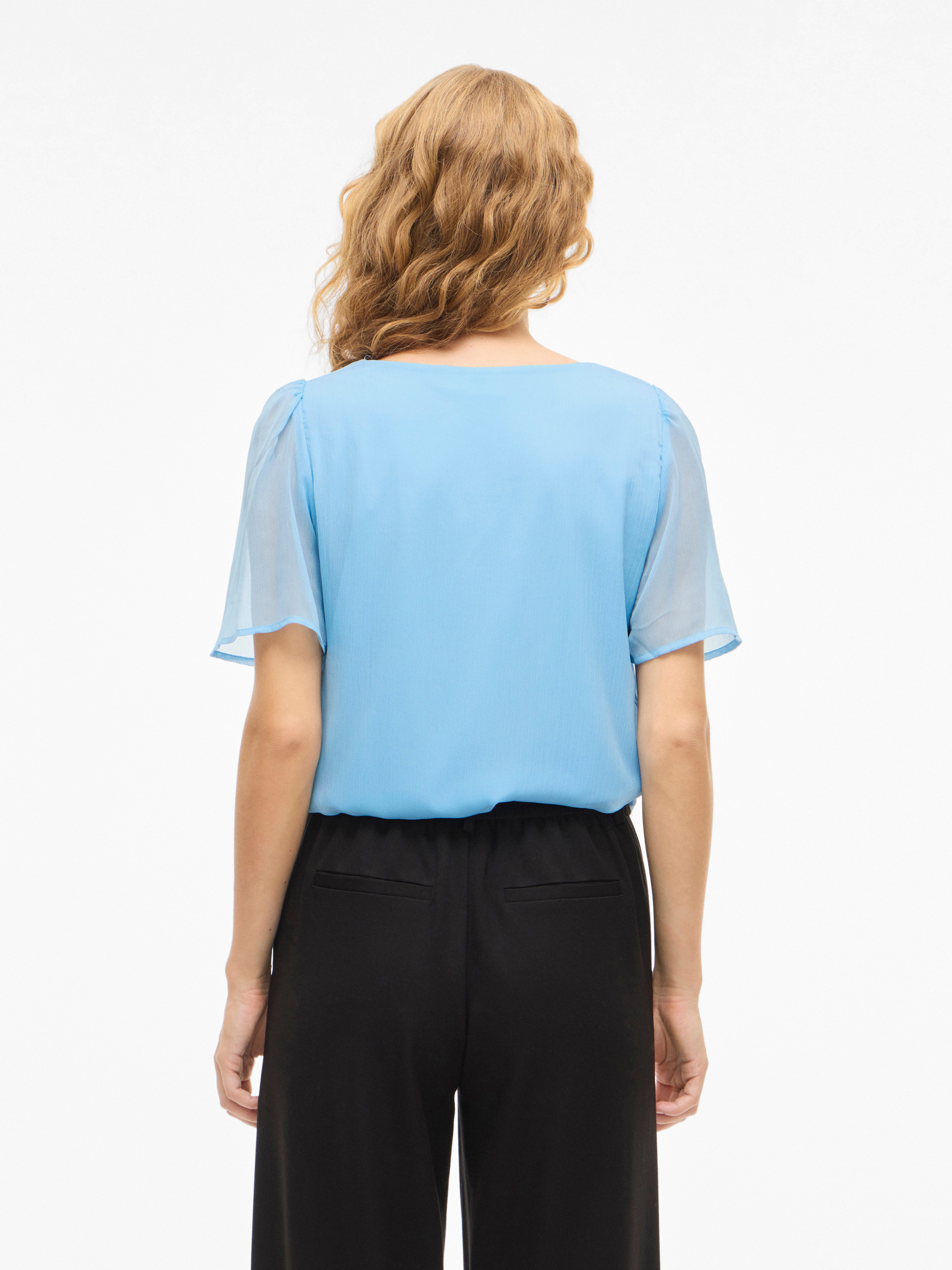 Vila T-Shirt VIFALIA V-NECK S/S TOP - NOOS günstig online kaufen